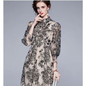 NWT, never worn, beautiful Vicky and Lucas dress.